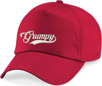 Generic Embroidered World Book Day Baseball Cap Sneezy Sleepy Happy Doc Grumpy Dopey Bashful Unisex Gift Baseball Hat (Red)