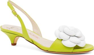 Amalfi By Rangoni Dante Slingback Kitten Heel Sandal in Apple/White Parmasoft at Nordstrom, Size 6.5
