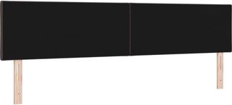 vidaXL Fabric Headboard Geometric Manual Dark brown 200 cm Fabric Vidaxl