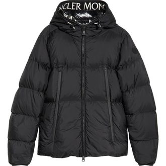 Moncler Montcla Water Repellent Short Hooded Down Jacket in Black at Nordstrom, Size 2