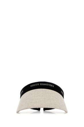 Helen Kaminski Grey Linen Brooke Visor