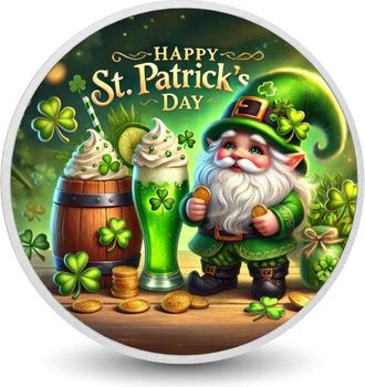 OEM Moneda De Color De 1 Oz Con La Alegre Fiesta Del D&iacute;a De San Patricio Del Duende