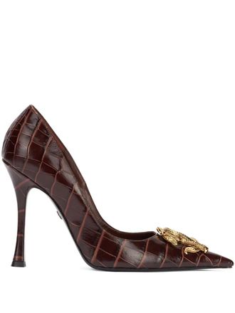 Roberto Cavalli leather pumps - women - Bos Taurus/Bos Taurus/Goat Skin - 41 - Brown