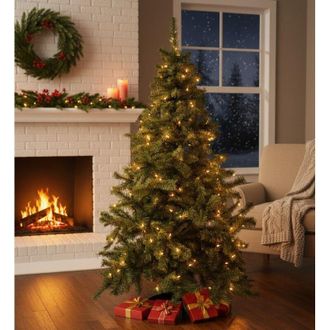 Dmora &Aacute;rbol De Navidad 180 Cm Tinsel, 61 Ramas, Hecho En Italia, 180h Cm Verde