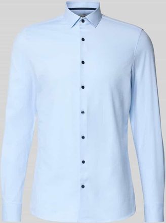 Olymp Level 5 Slim Fit Businesshemd mit Kentkragen in Bleu, Größe 38