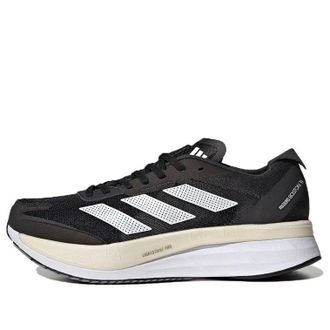 adidas Adizero Boston 11 Wide Black White Carbon GV9630
