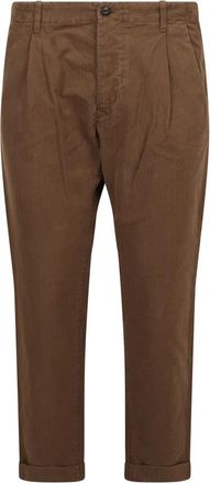 Original Vintage Cropped Broeken - Heren - Chinos - Bruin - M - Katoen - Broeken