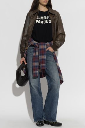 R13 Leather Jacket, Womens, Brown