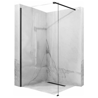 Rea parete doccia aero black mat 100