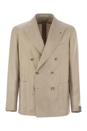 Tagliatore Double-Breasted Silk Jacket