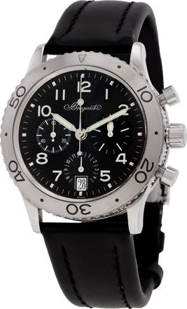 Breguet Pre-owned Breguet Type XX Transatlantique Chronograph Automatic Black Dial Mens Watch 3820ST/H2/9W6