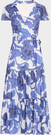 Alexis Avanna Floral Short-Sleeve Wrap Dress