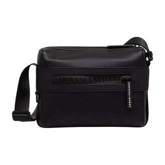 A|X Armani Exchange Heren, Tassen, Zwart, Maat: ONE Size Leer