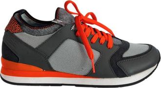 Borbonese Orange Rubber Men Mens Sneakers