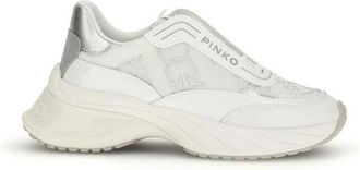 Pinko Ariel 19 Leather Sneakers - Dames - Sneakers - Wit - 39 EU - Leer - Schoenen