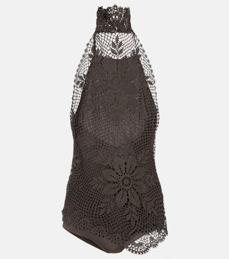 Magda Butrym Crochet cotton top