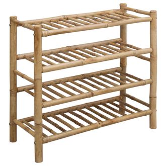 vidaXL Zapatero 68 X 28 X 63 Cm Bamb&uacute; Natural Vidaxl