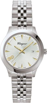 Ferragamo Duo Sfcu00119 Horloge - Dames - Accessoires - Grijs - Maat: ONE Size