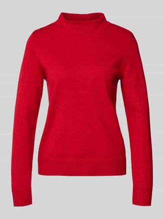 Betty Barclay Strickpullover aus Viskose-Mix mit Stehkragen in Rot, Gr&ouml;&szlig;e 36