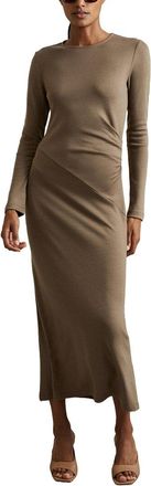 Reiss Sloane Crew Jersey Wool Dress