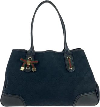 Gucci Pre-owned Handbags, female, Blue, Size: ONE SIZE Pre-owned Canvas gucci-bags