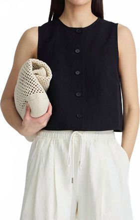 Apiece Apart Godet Tank Top In Black