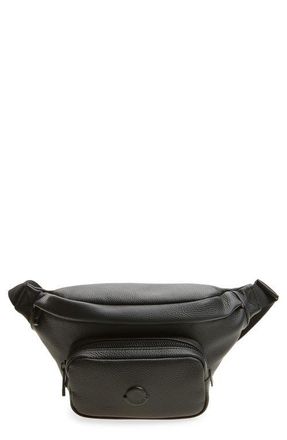 Moncler Durance Leather Belt Bag in Black at Nordstrom
