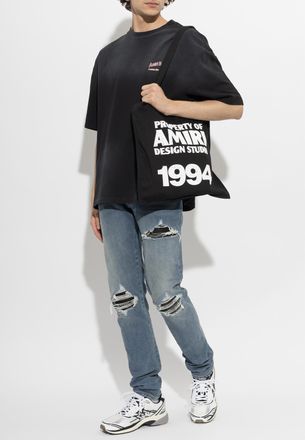 Amiri T-shirt With Print, Mens, Black