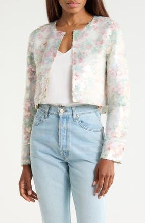 Diane Von F&uuml;rstenberg Arlene Sequin Jacket in Sequin Marlene Batik Ivory at Nordstrom Rack, Size X-Small