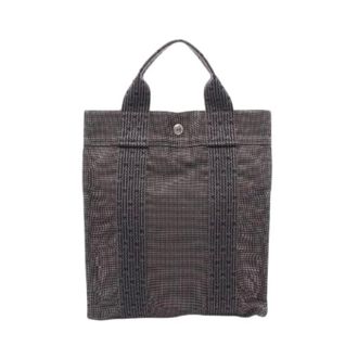 Herm&egrave;s Pre-owned Herline AdPM Canvas Backpack - unisex - Herm&egrave;s Vintage - Vintage Backpacks - Gray - ONE SIZE - Pre-owned