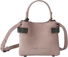 Brunello Cucinelli Essence small top-handle bag in suede with precious bands in Pink at Nordstrom