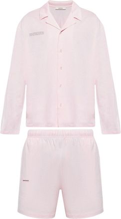 PANGAIA Pigiama in cotone con stampa - Rosa