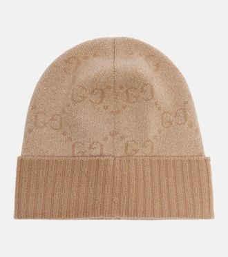 Gucci GG jacquard cashmere-blend beanie