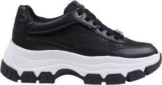 Guess Berrett 2 Sneaker - Dames - Sneakers - Zwart - 40 EU - Polyester - Schoenen