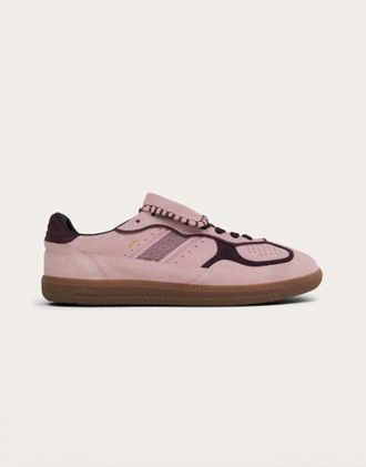 Alohas Womens Club Suede Leather Sneakers In Pink