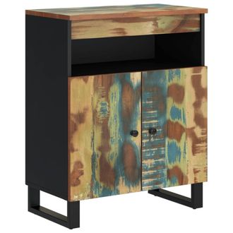 vidaXL Aparador Con 2 Puertas De Madera Maciza Reciclada 60x33x75 Cm Vidaxl