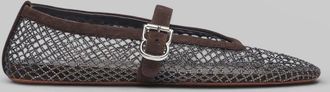 Alaia La Ballerine Fishnet Strass