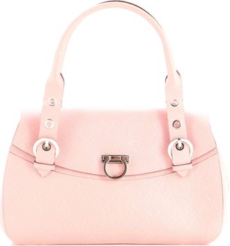 Ferragamo Sofia Satchel Laser Cut Leather Medium