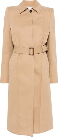 Alexander McQueen Trench con cintura - Marrone