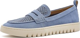 Vionic Uptown Perf Womens Shoes Pacific Blue Suede : 8.5 W