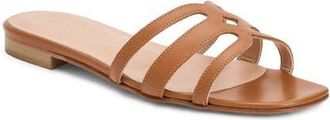 Bruno Magli Flore Slide Sandal in Cognac Nappa/Tonal at Nordstrom, Size 10.5