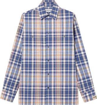 Golden Goose Classic Plaid Shirt with Button-Down Front