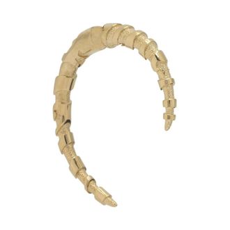 Pucci Hoorn Oorbel met Marmo Textuur - Dames - Oorbellen - Geel - ONE Size - Accessoires