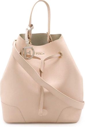 Furla Stacy Leather Handbag Baby Pink
