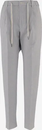 Tagliatore gestreepte broek van stretchkatoenmix