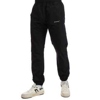 Off-white Mens Off White Diagonal Outline Track Pants in Black - Size X-Small