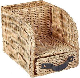 Beliani Beliani - Rattan Scrivania Organizzatore di documenti per file con cassetto Piccola scrivania Luce Malpelo
