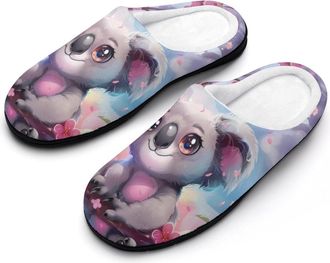 Generic Funny Print Koala Mens Slippers Comfortable And Non-slip Cotton Slipper Shoe for House
