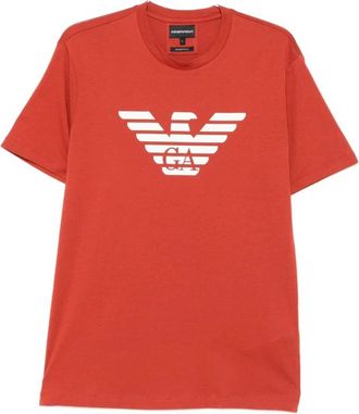 Emporio Armani Hombre, Camisetas, Rojo, Talla: M