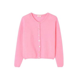 American Vintage American Vintage, Cardigans, female, Pink, Size: M Short Bouffant Cardigan